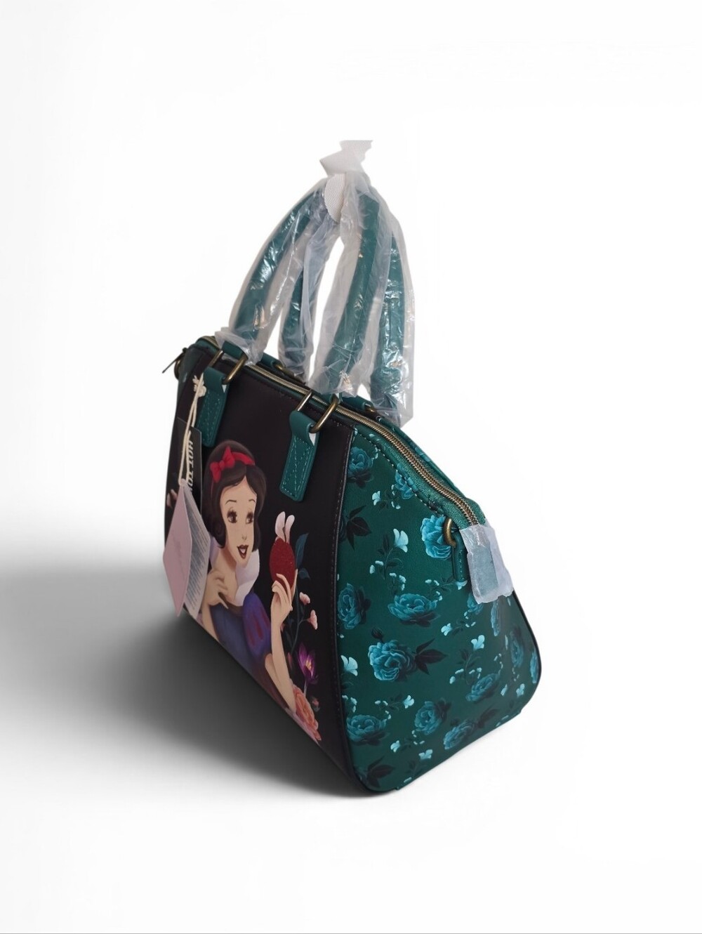 Disney Loungefly Snow White Floral Satchel Crossbody Bag NWT - Picture 5 of 6